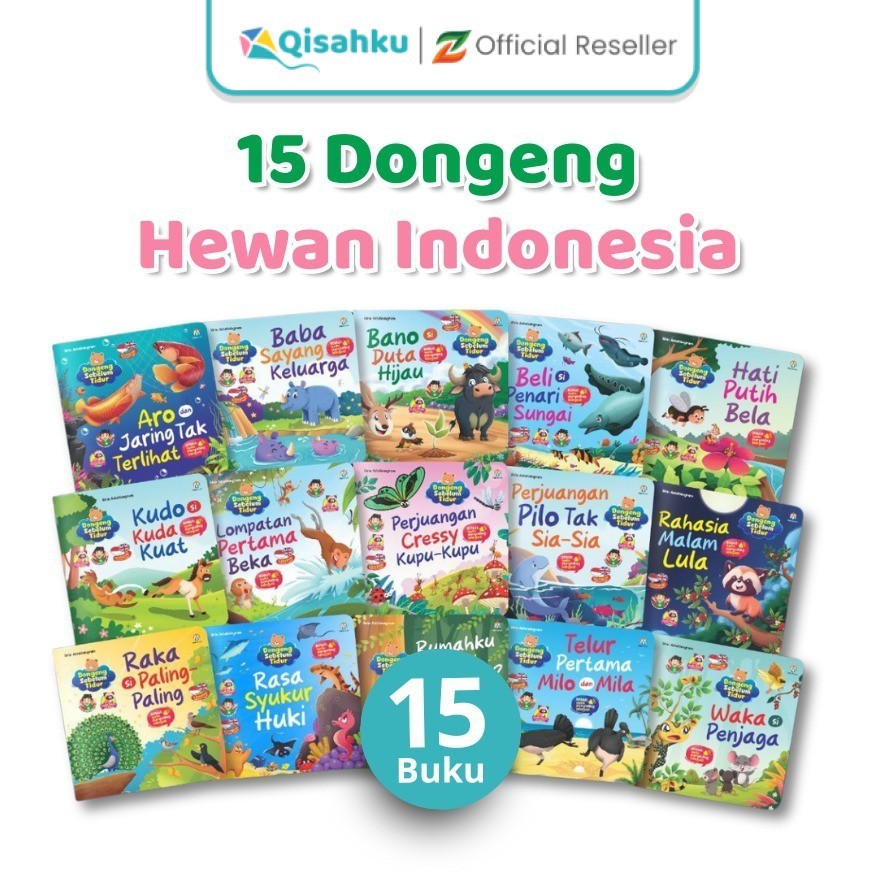 Ziyadbooks Buku Dongeng Cerita Hewan Indonesia