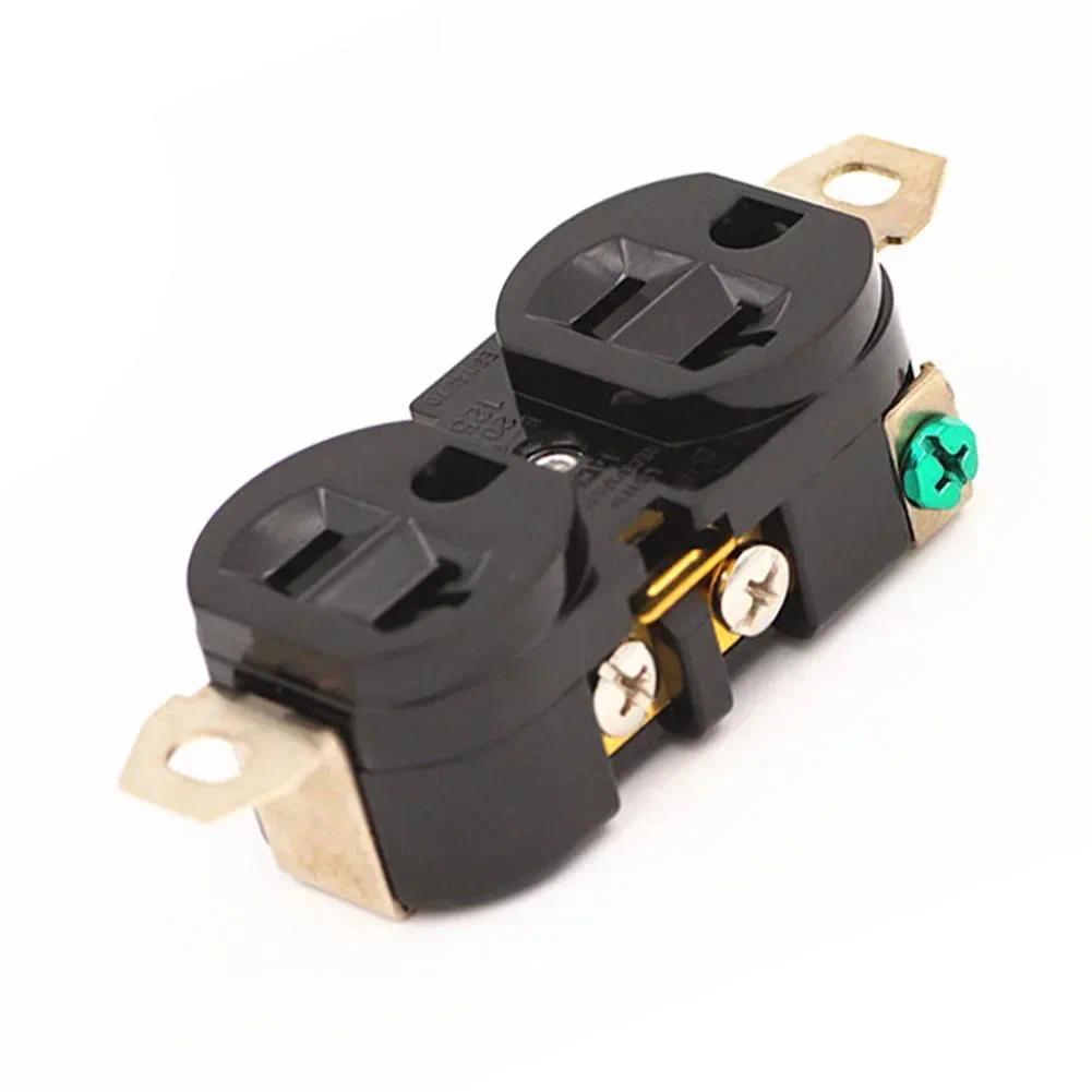 Double Industrial Plug Socket 20A 125V Double Industrial Plug For Commercial Industrial Locations E-