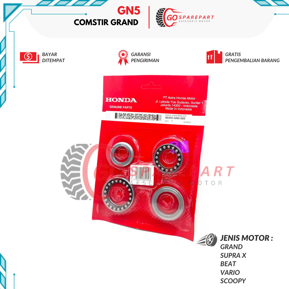 GN5 COMSTIR MOTOR HONDA GRAND / BEARING KEMUDI MOTOR MOTOR SUPRA X / COMSTIR SET MOTOR VARIO / KOMST