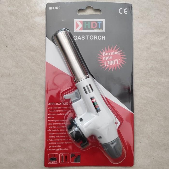 TORCH GUN Kepala Portable Gas Torch Flame Gun Butane Blow Torch Gun alat las heating mentai brulee a