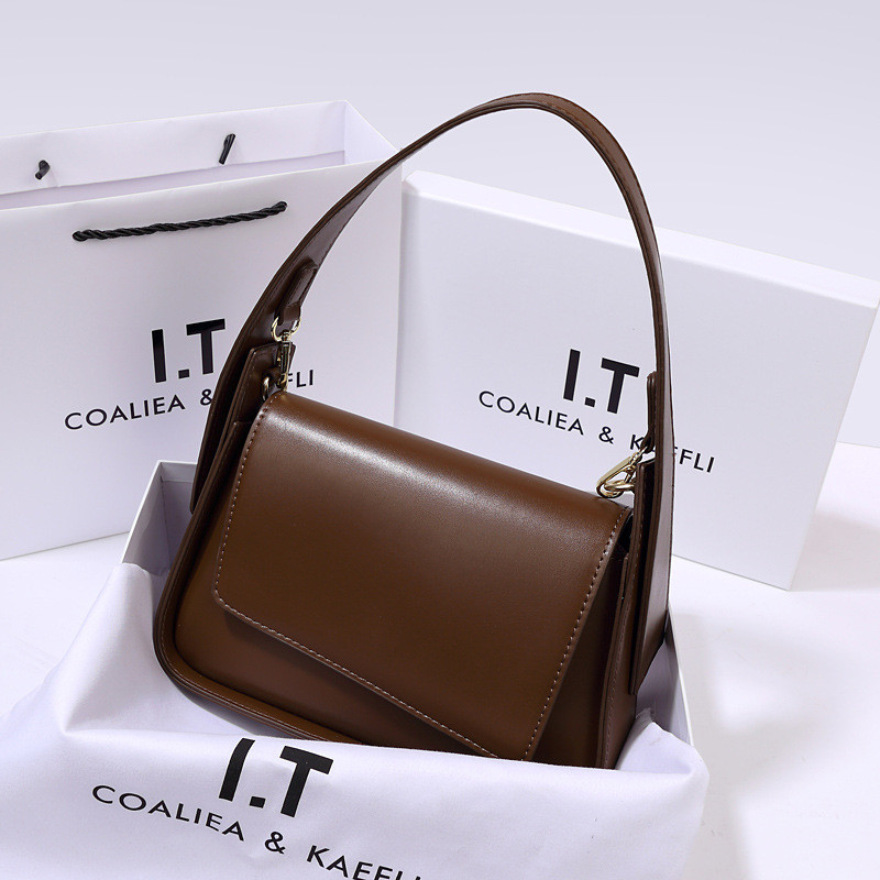 Y2K Box Nest COD Tas wanita retro gaya Hong Kong terbaru, tas bahu yang modis dan serbaguna