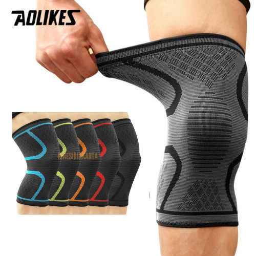 Kneepad AOLIKES Deker Lutut Support Pelindung Lutut Olahraga Running GYM Futsal Basket Voli