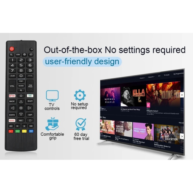 Tv Remote Control Akb 75675304 For Lg Smart Tvs Compatible with Tv Models 32Lm5620Bpua 32Lm570Bpua 3