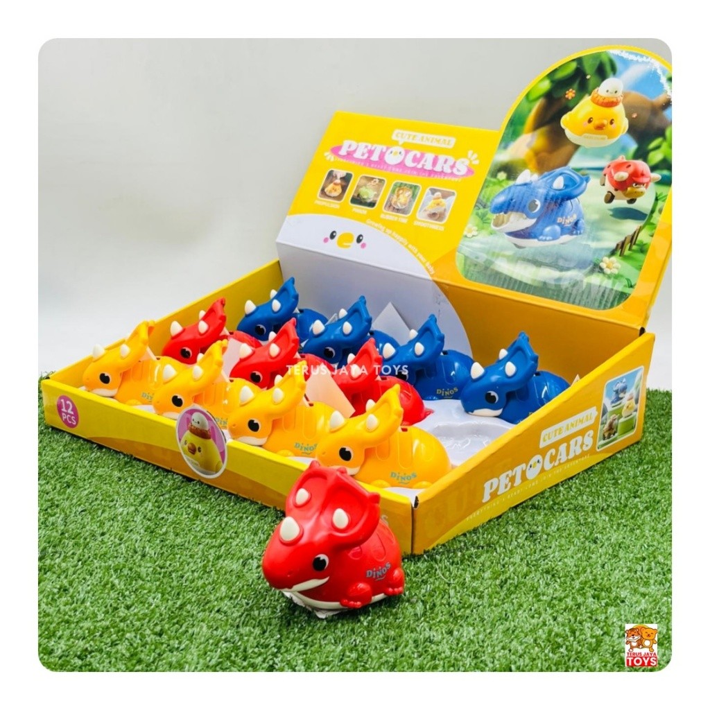Venturo88 MAINAN MINI DINOSAURUS PRESS CAR