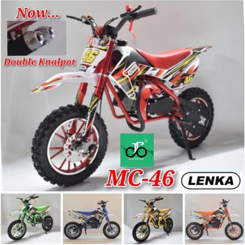 Motor Mini Trail Lenka MC-46 (MC46) Terbaru (double knalpot)