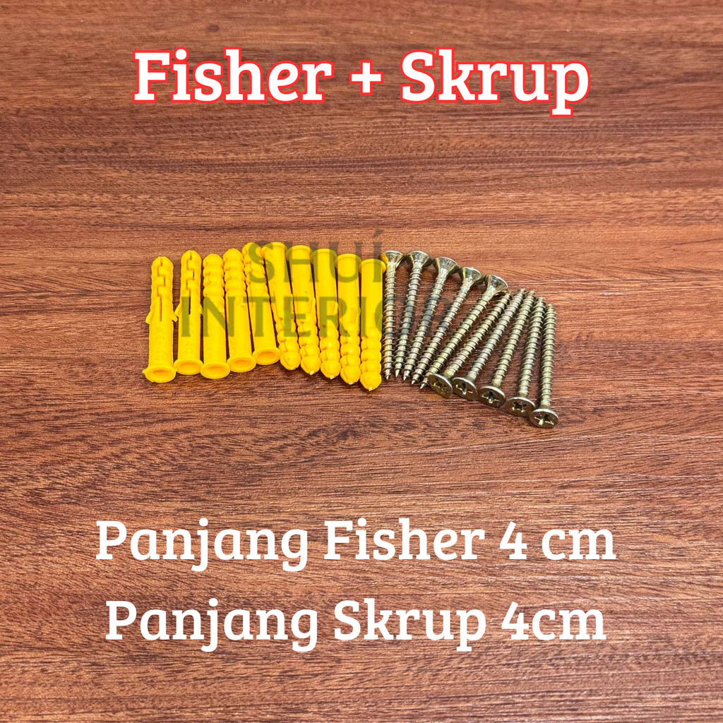Skrup Baut + Fisher Panjang 4cm