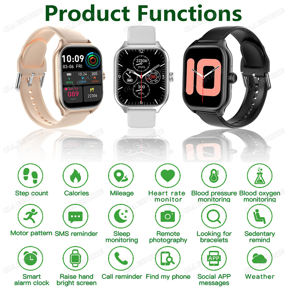 New Smartwat Global Version GPS Tracker Bluetooth Call Heart Rate Monitor IP68 Waterproof Sports Fit