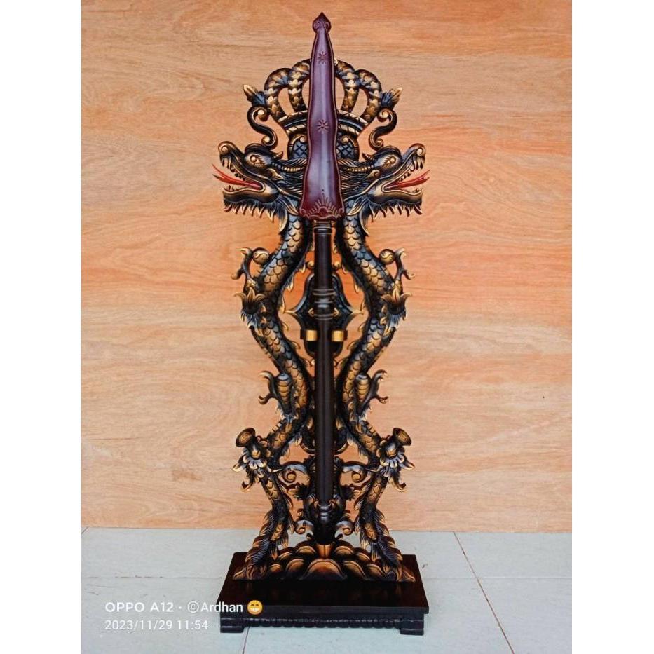 jagrak keris naga raja kembar standing isi 1 keris finishing