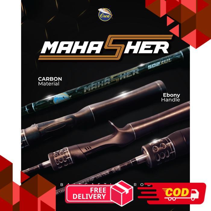 Joran Orca Mahasher Baitcasting Fuji 502UL dan 502XUL - 502XUL -alca