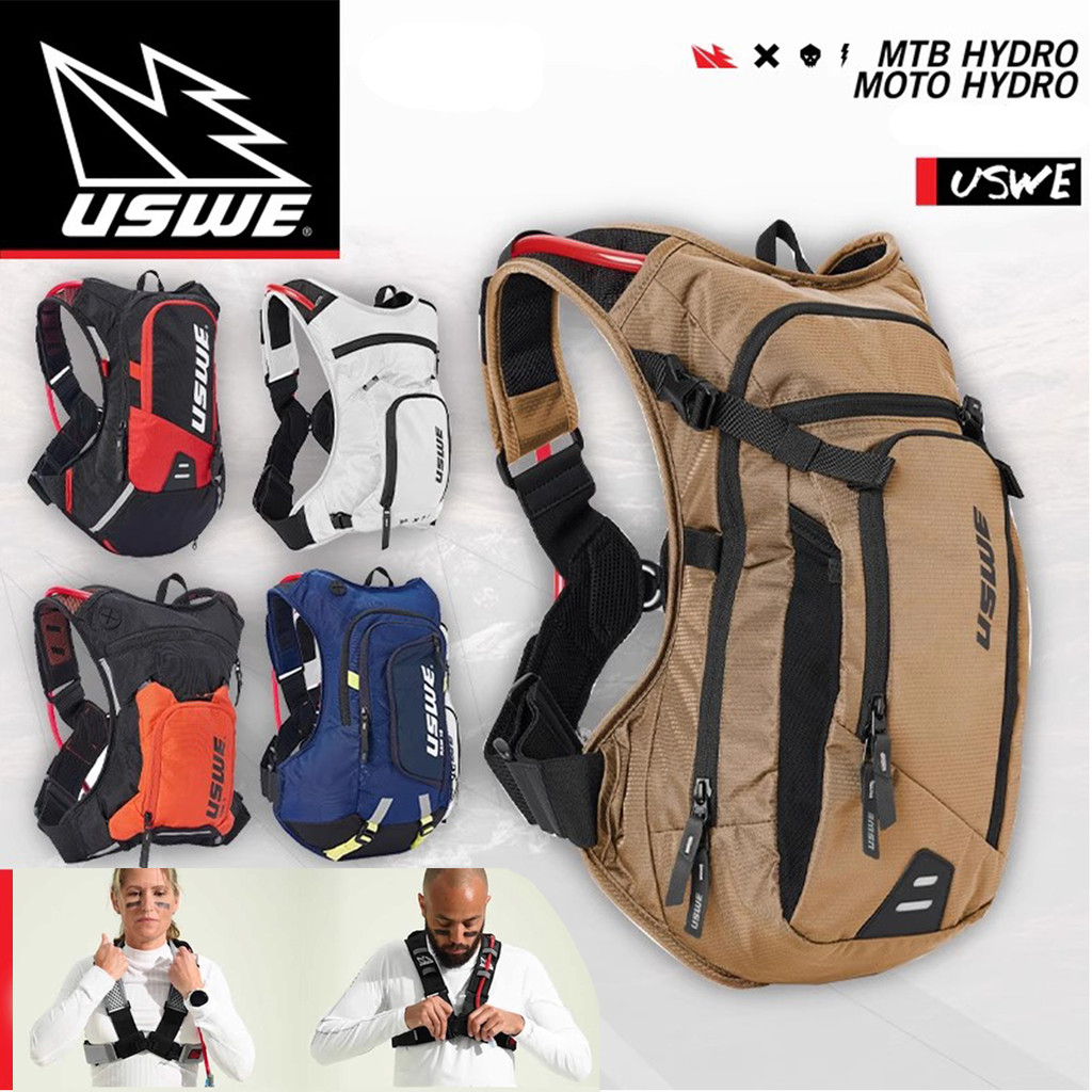 Original uswe EPIC Moto Hydro Backpack Motocross MTB Hydration 3 8 12L Pack Mx Gear Moto For KTM For