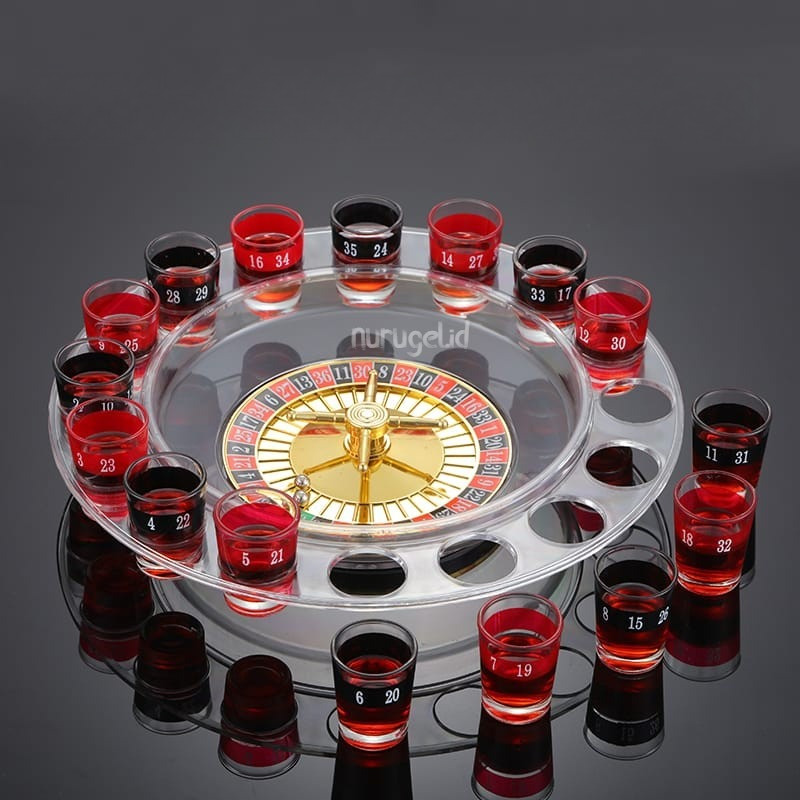 Drinking Roulette Set Party Game Permainan Rolet Pesta Minum