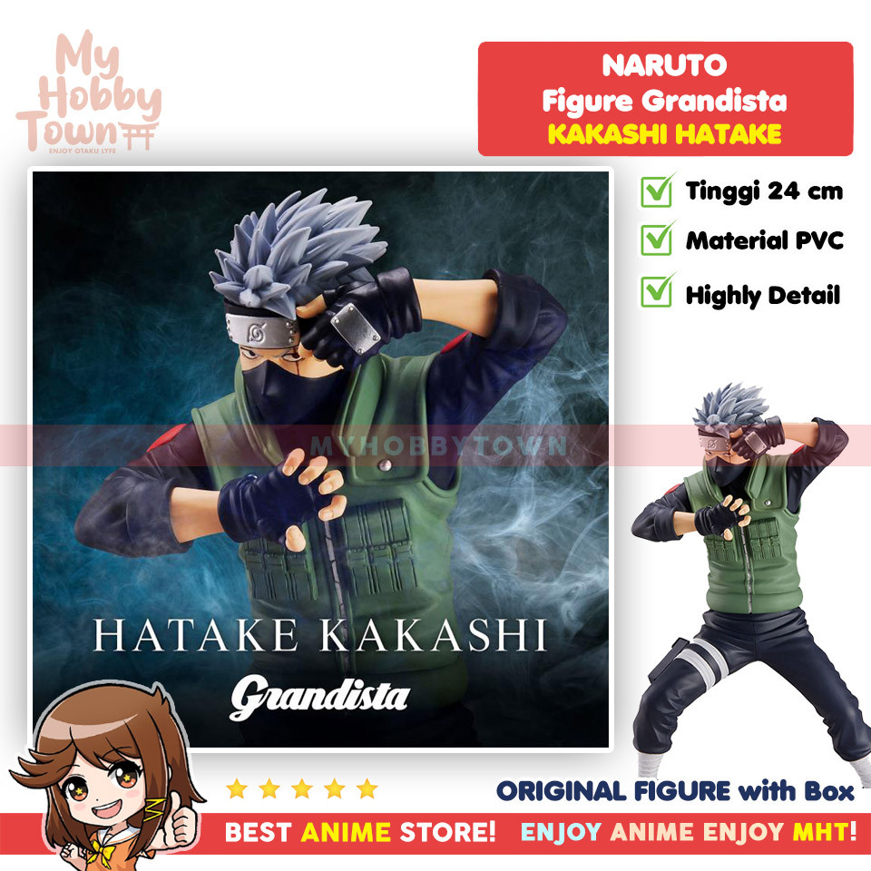 Figure Anime Original Naruto Shippuden Grandista Hatake Kakashi Banpresto