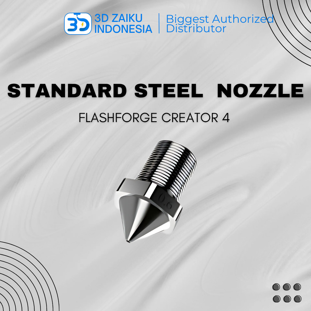 3D Printer Flashforge Creator 4 Standard Steel Nozzle