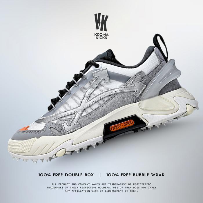 Off White Odsy 1000 Sneaker Grey Silver White (Size 36-47)