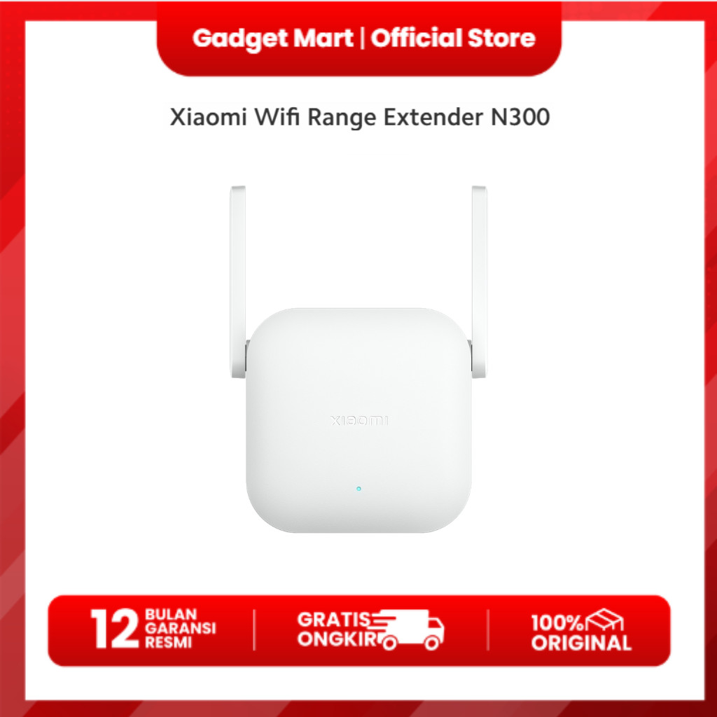 XIAOMI WIFI RANGE EXTENDER N300 ID - 12 BULAN GARANSI RESMI