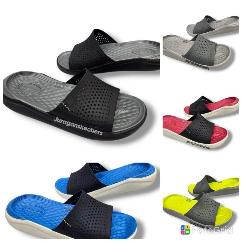 SANDAL CROCS LITERIDE SLIDE MAN/CROCS LITERIDE SLIDE/SANDAL CROCS PRIA/SANDAL PRIA/CROCS PRIA high q