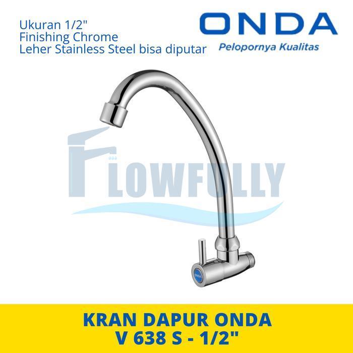 V 638 S ONDA KRAN AIR DAPUR KITCHEN SINK CUCI PIRING LEHER ANGSA