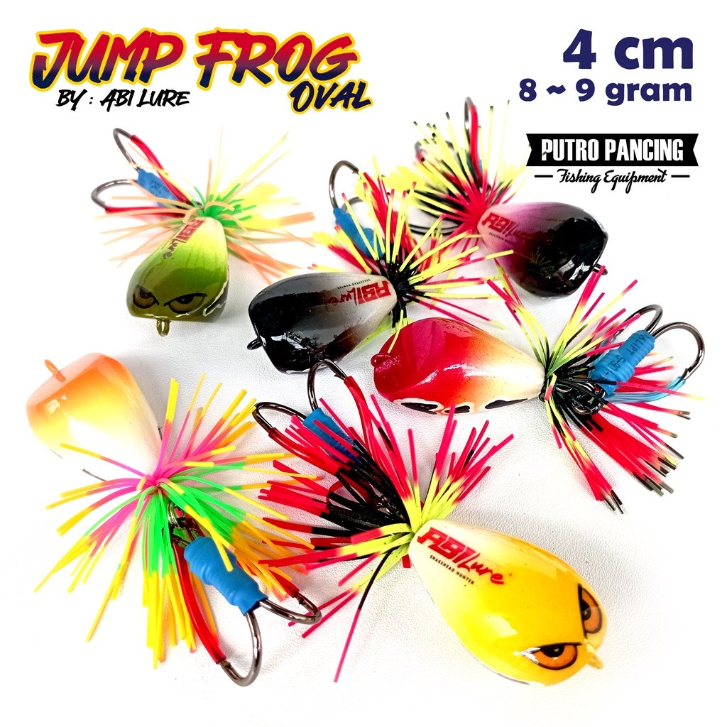BISA (COD) Lure Jump Frog Oval Abi Lure Hard Frog Hardfrog