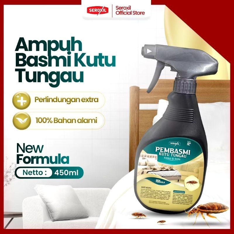 Seroxil Obat Pembasmi Kutu Kasur Anti Kutu Anti Tungau Sofa Kasur / Semprotan Anti Kutu Kasur Tungau