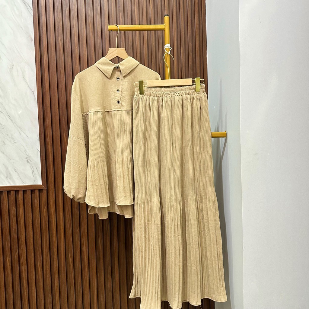 Setelan Rok Wanita Dira Clodia Set Rok - SETELAN ROK WANITA KEKINIAN ONE SET ROK KOREAN STYLE - SETE
