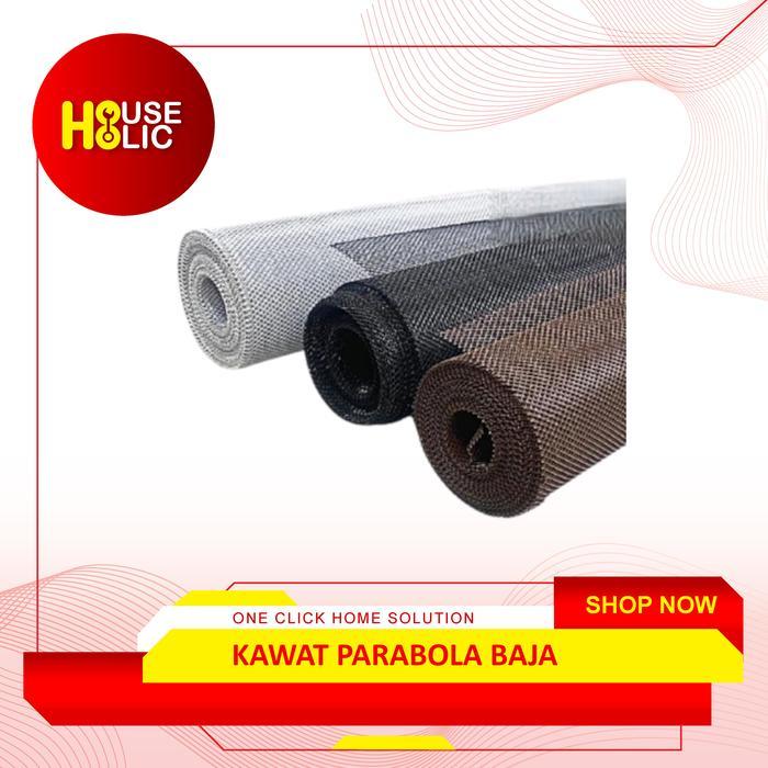 Kawat Parabola Baja Nyamuk Per Rol / Kawat Anti Nyamuk Kawat Baja Roll - Putih