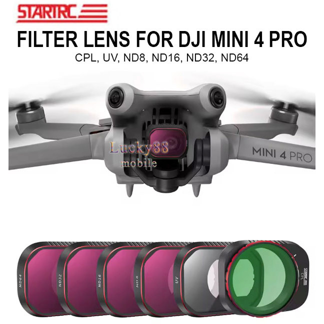 STARTRC Original Filter Lens CPL UV ND8 ND16 ND32 ND64 For DJI Mini 4 Pro Lensa Protector Camera Dro