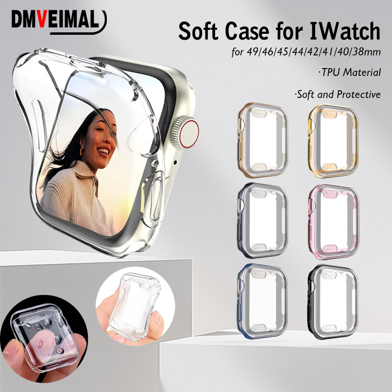 Transparent Case for Apple Watch IWatch Ultra 3 2 49mm Series 11 10 9 8 7 46 45 6 5 4 SE 3 2 1 42mm 