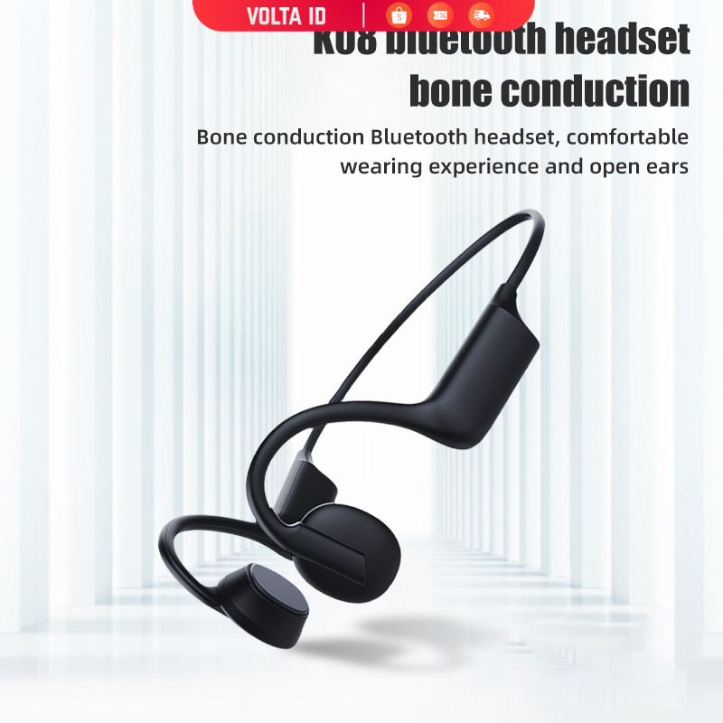 ADZUKI BEAN Earphone Bone Conduction Open Ear Wireless Bluetooth IPX5 - K08
