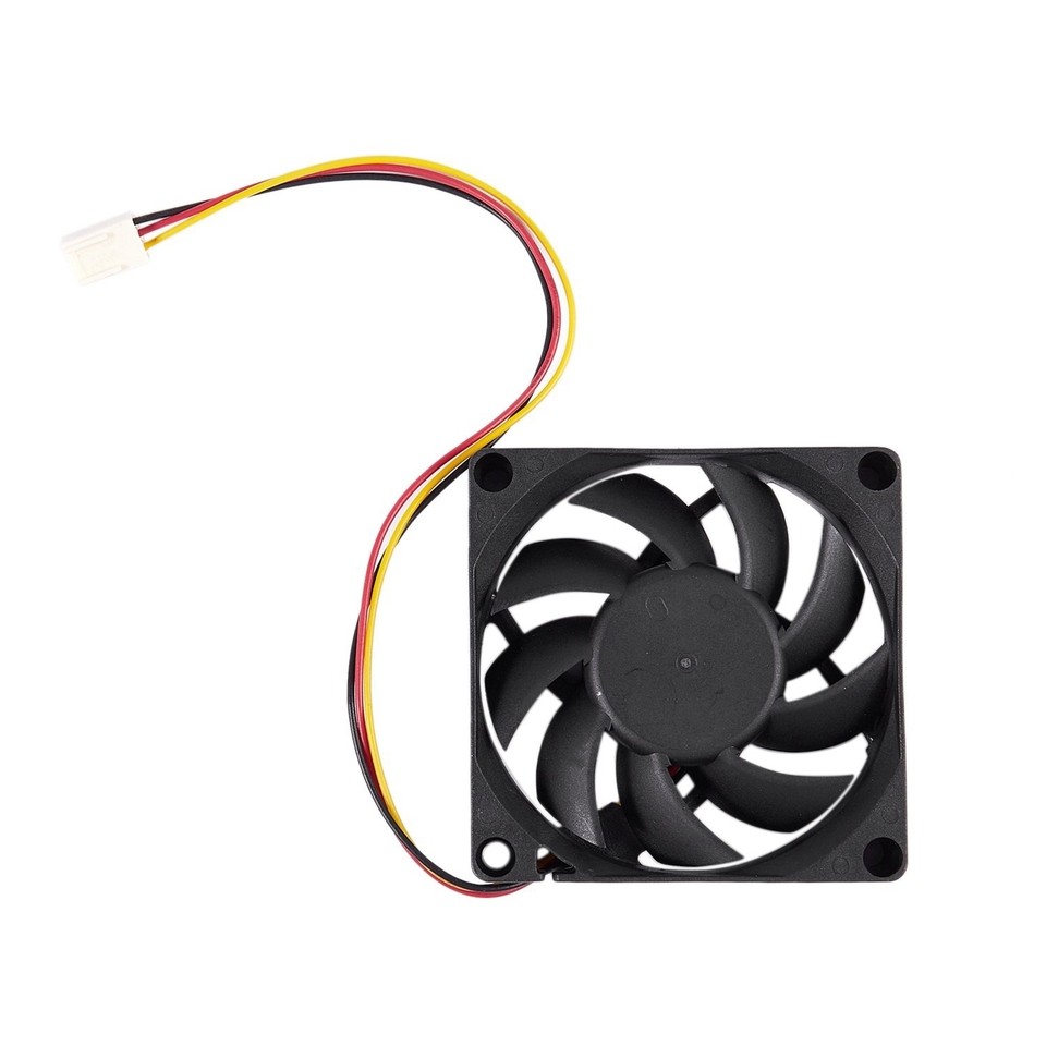 70x70mm 12V 3-Pin PC Computer Case CPU DC Brushless Cooler Fan Black