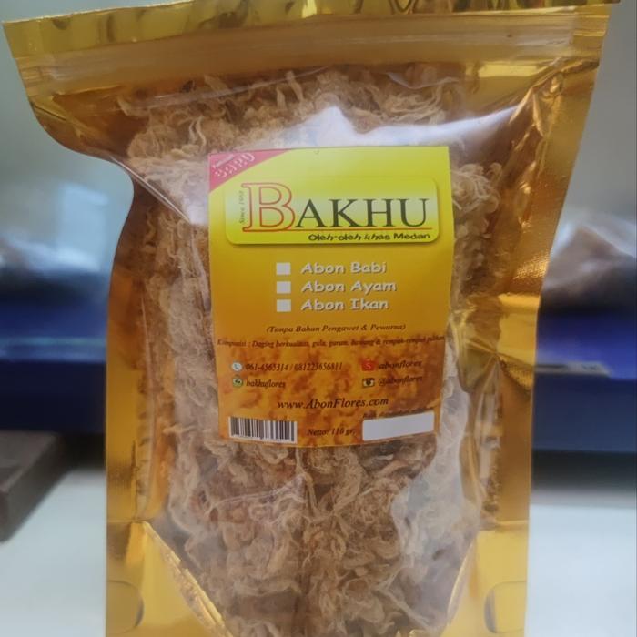 abon babi homemade medan kemasan zipper ori