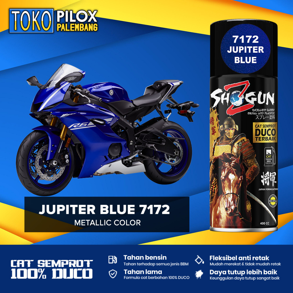 Cat Semprot Pilox Biru Yamaha Jupiter - Shogun Z Duco Jupiter Blue 7172 400cc PREMIUM