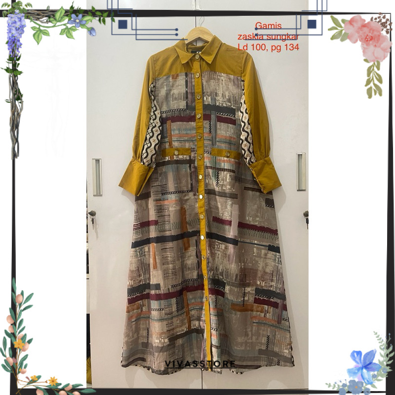 preloved gamis ZASKIA SUNGKAR, preloved gamis dan tunik elzatta, preloved gamis FZA Sale