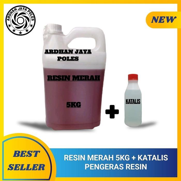 Resin Merah Original Resin 5kg + KATALIS