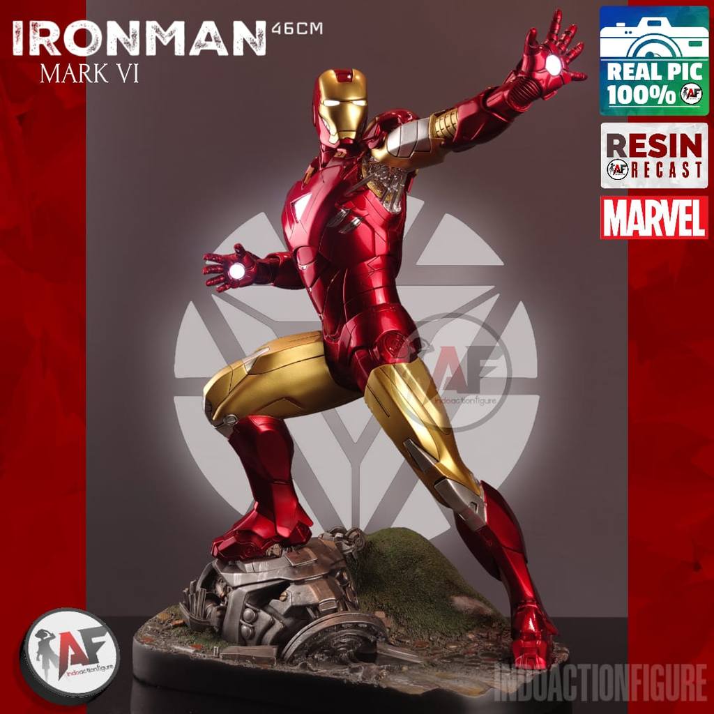 Statue Action Figure Marvel Iron Man MK6 Sideshow Studio Design Recast