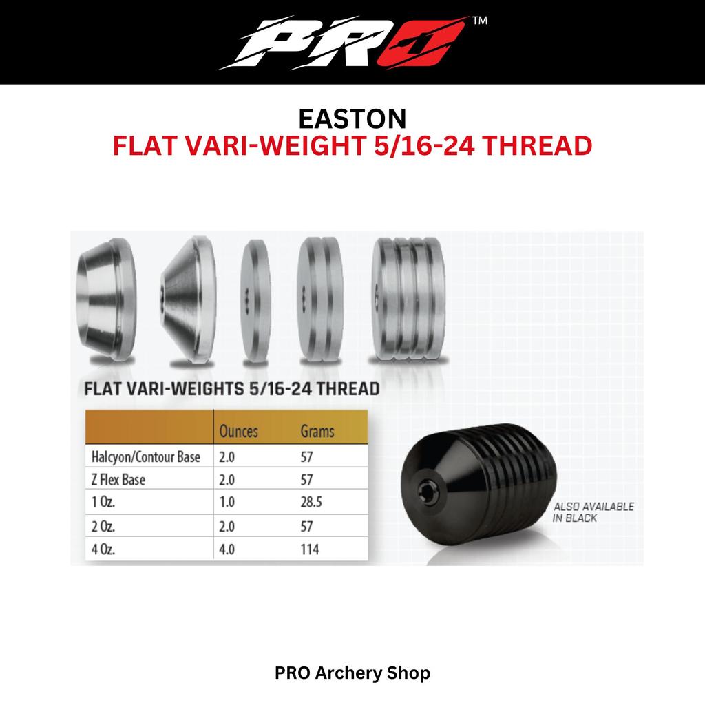 WEIGHT FLAT VARI EASTON STAINLESS STEEL | PEMBERAT STABILIZER 1 OZ 2 OZ  4 OZ | ALAT PANAHAN