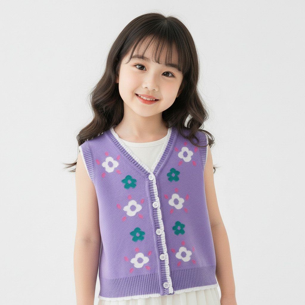 Atasan Baju Anak Cewek Usia 1-6 Tahun Salvia Vest |  Pakaian Anak Perempuan Vest Anak Terbaru Bordir