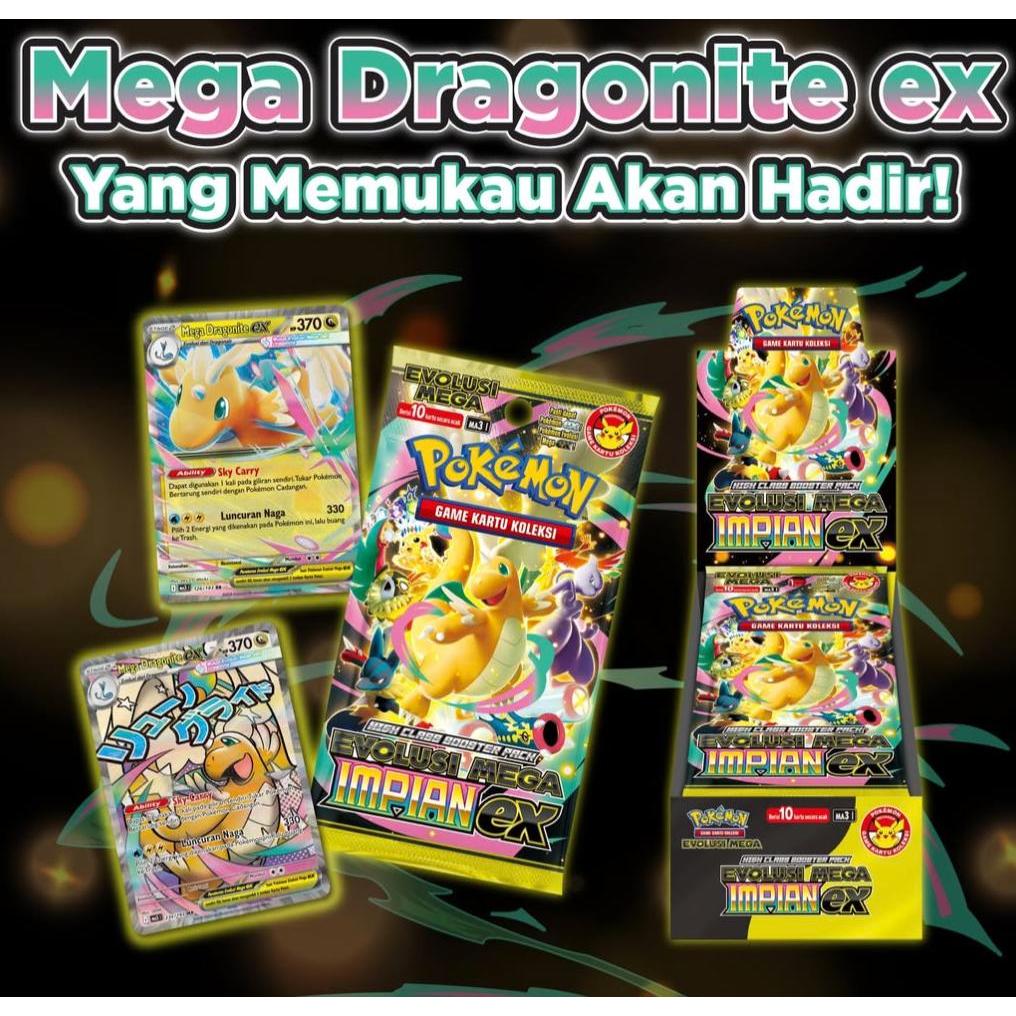Pokemon Indonesia High Class Booster Box EVOLUSI MEGA IMPIAN EX MA3 - Booster Box
