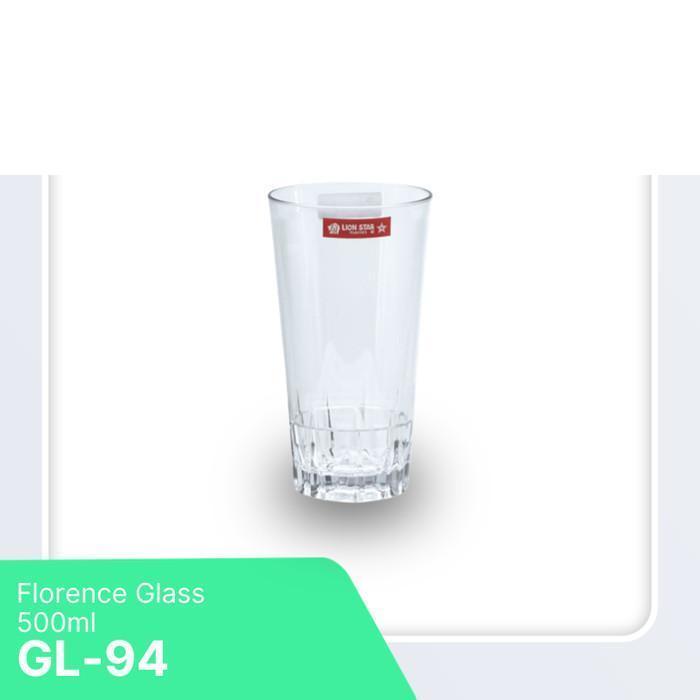 LION STAR Gelas Minuman Plastik Florence Glass 500ml GL-94