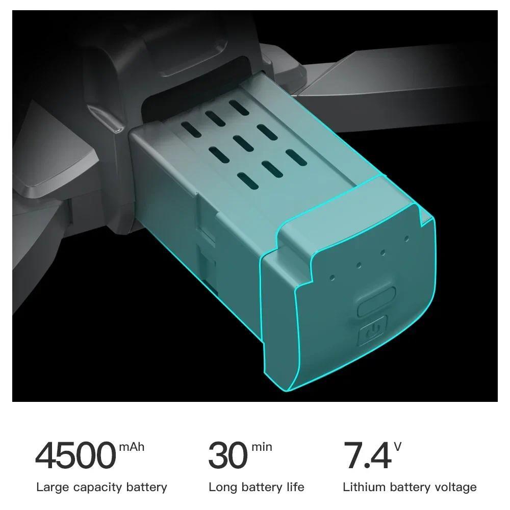 LYZRC L600 ProMax Drone Battery 7.4V 4500mAh Extended Life Quadcopter Battery for L600 ProMax Dron D