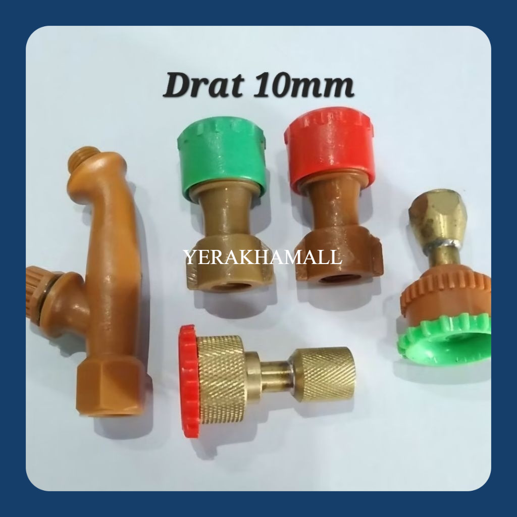 SPUYER DRAT 10mm TANGKI SPRAYER PB16 Malaysia | Sambungan bengkok cabang Twin Elbow | Nozzle nosel n