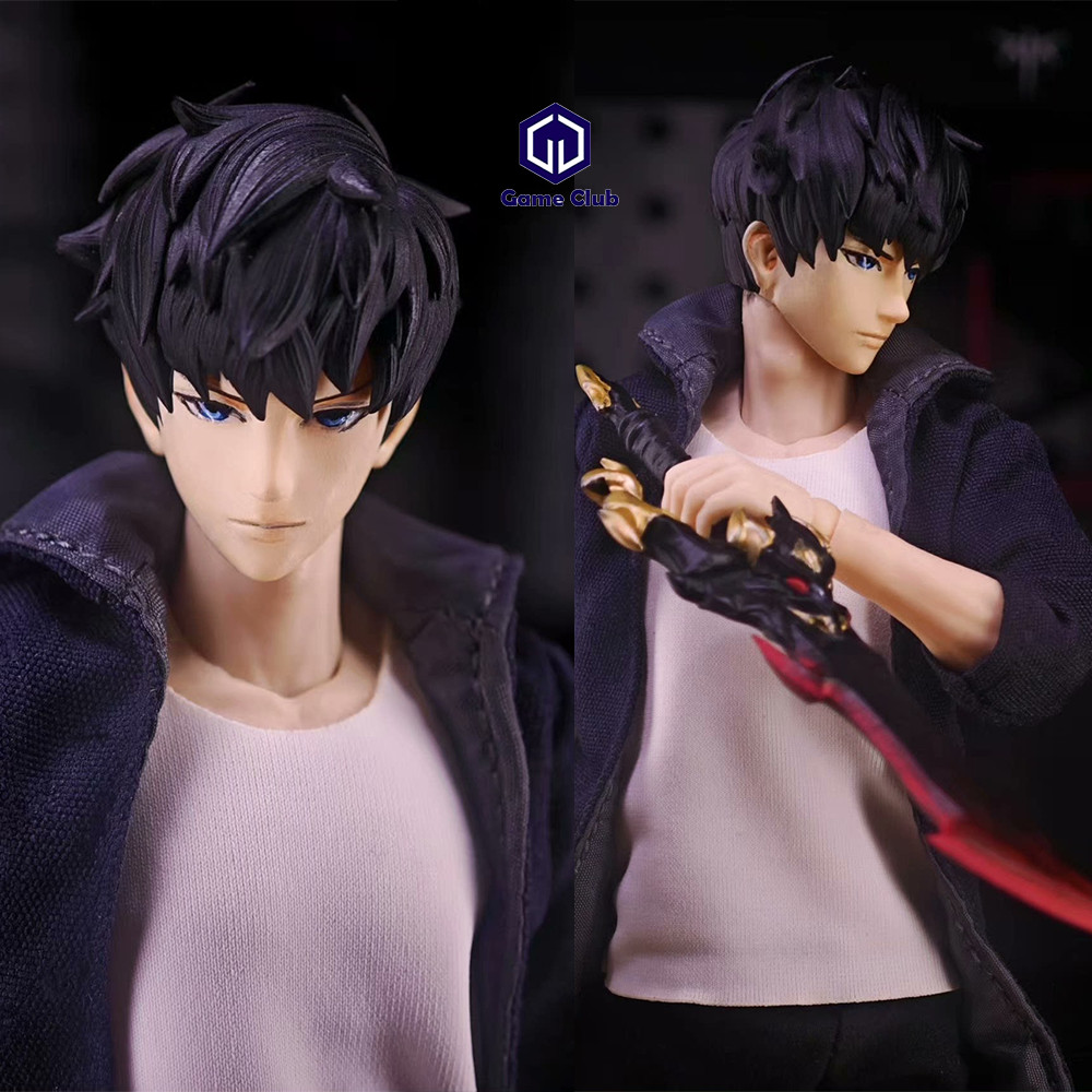 Handmade 1/12 Scale Korean Comic Character Solo Leveling Cheng Xiaoyu Head Carving For 6in Male VToy