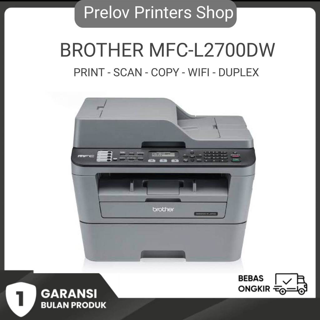 PRINTER BROTHER MFC-L2700DW printer Multifungsi Print,Scan,Copy,Fax