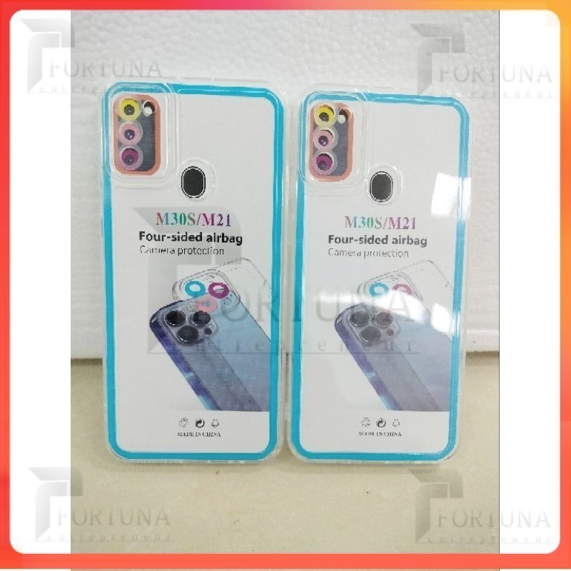 BIG  casing SOFTCASE CLEAR SPACE TPU SAMSUNG M30S/M21 SILICON BENING + PELINDUNG CAMERA