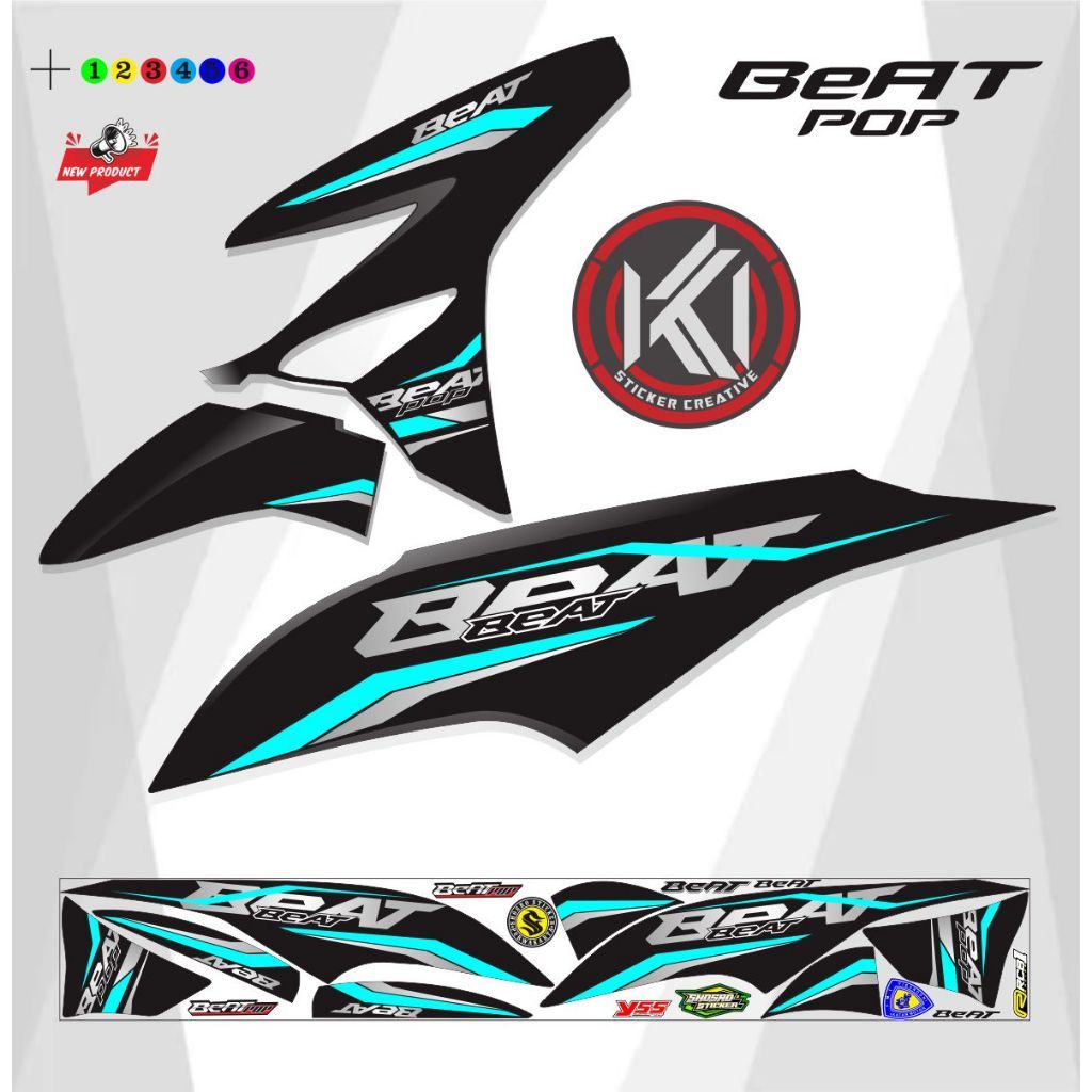 STRIPING MOTOR BEAT POP MOTIP POLET LIS / STICKER STRIPING MOTOR BEAT POP