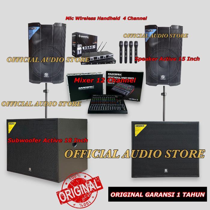 Paket Sound System Outdoor / Cafe Full Hardwell Original ( STAR 1 )