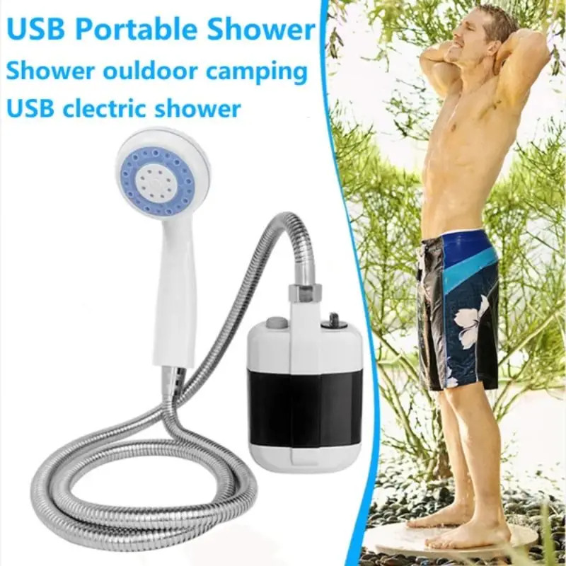 Portable Usb Camping Shower For Outdoor Use Rechargeable Electric Shower Pump  Portable Hiking Trave
