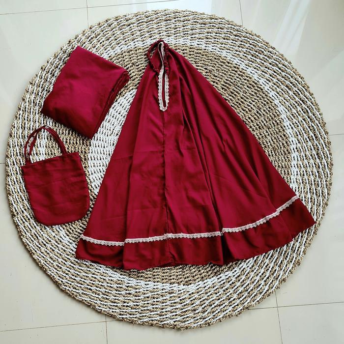 Mukena Anak Perempuan Usia 1 - 12 tahun Perlengkapan Sholat Peralatan Ibadah Mukenah Polos Katun Sag