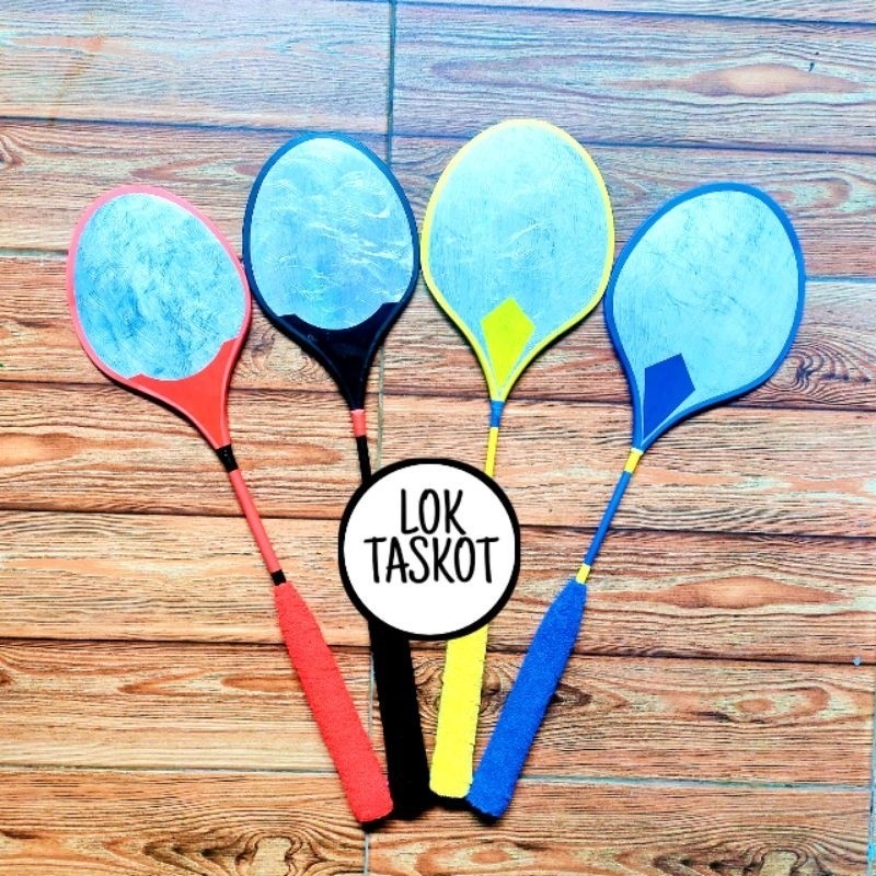 Raket Toktak / Raket Tok Tak / Raket Kayu / Raket Badminton / Redi Papan