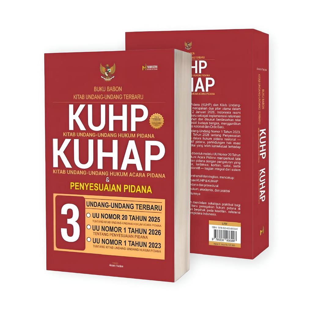 BUKU BABON KUHP KUHAP 2025 2026 TERUPDATE / Buku Hukum Ilmu Perundang Undangan : KUHP Dan KUHAP - Hu