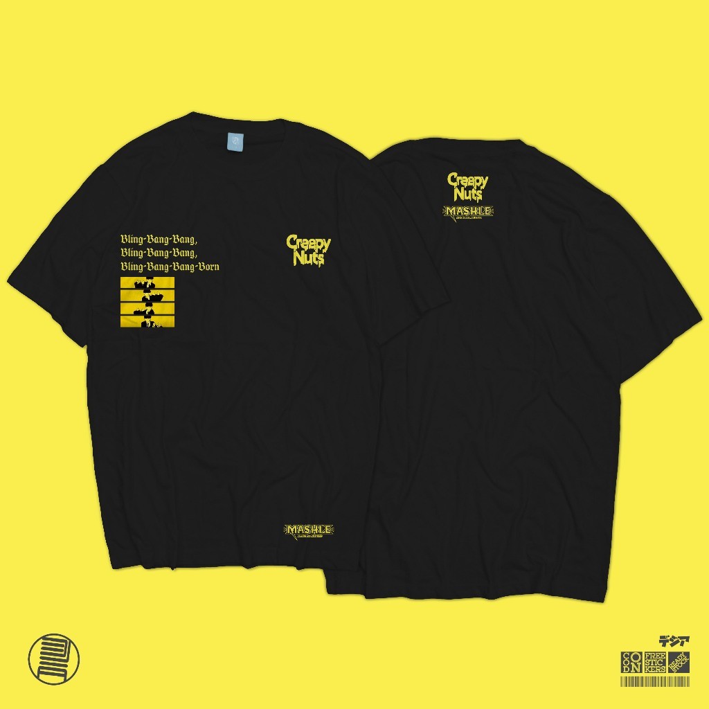 Anime Merch Kaos Creepy Nuts Bling Bang Bang Born Mashle Mash Burnedead Anime Manga T-Shirt Baju Wib